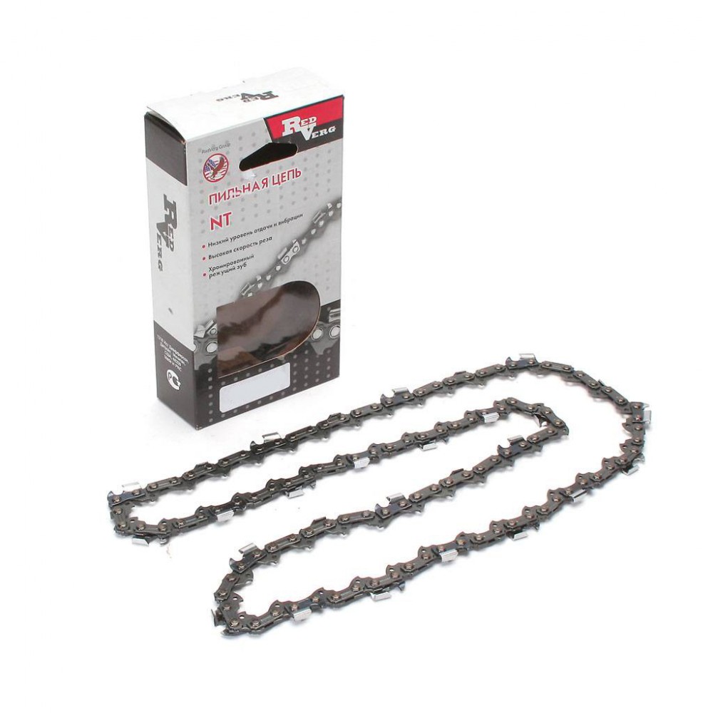 Цепь Redverg 68 звеньев,шаг 3/8,1,5мм,круглый зуб Цепь Redverg 68 звеньев,шаг 3/8,1,5мм,круглый зуб