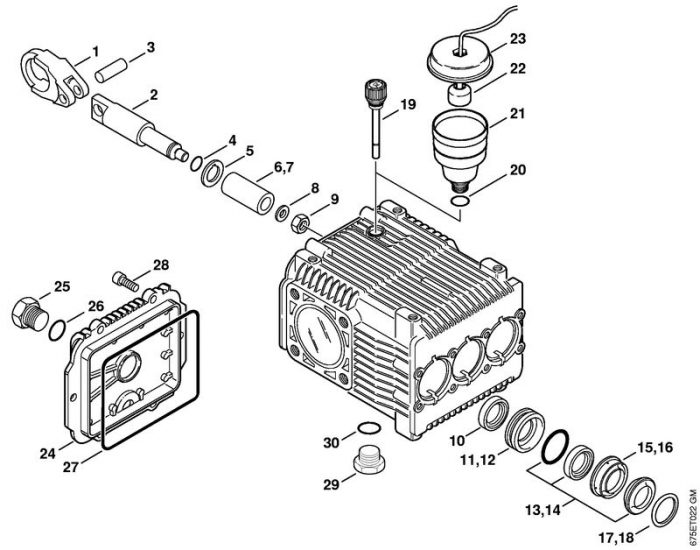 Набор опорных колец, 3 шт Stihl 4770-007-1052