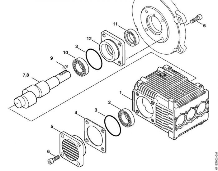 Набор маслоуплотнительных колец Stihl 4747-007-1050