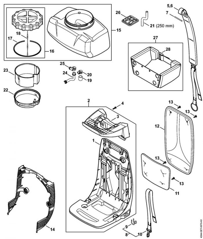 Мягкая накладка для спины Stihl 4244-790-8002