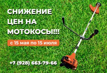 Снижение цен на мотокосы