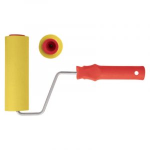 Валик прижимной резиновый, для обоев, желтый 150 мм FIT