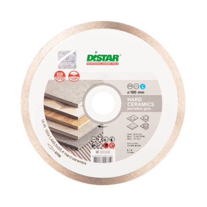 Диск алмазный DISTAR Hard ceramics 1A1R 180*1,4*25,4