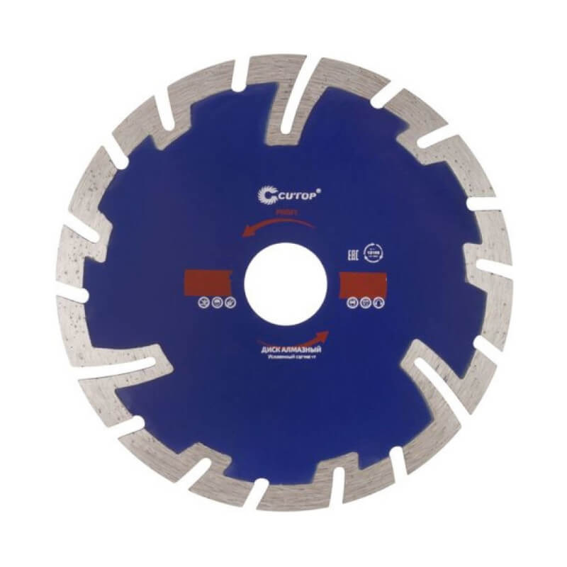Диск отрезной алмазный, сегментный усиленный турбо CUTOP, 125 x 2.3 x 8.3 x 22.2 мм Диск отрезной алмазный, сегментный усиленный турбо CUTOP, 125 x 2.3 x 8.3 x 22.2 мм