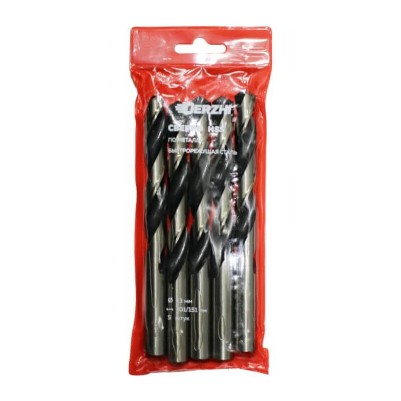 Сверло DERZHI д/мет 13,0мм (5/50) Сверло DERZHI д/мет 13,0мм (5/50)