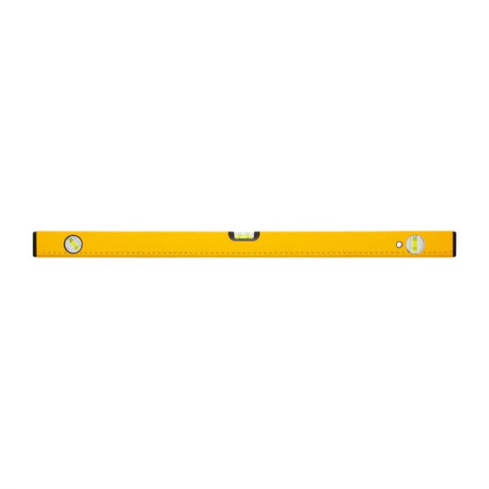 Уровень "Магнит", 2 глазка + 1 поворотный, желтый усиленный корпус, магниты, шкала, Профи 800 мм
