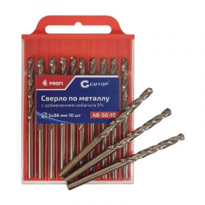 Сверло по металлу Cutop Profi с кобальтом 5%, 3,2 x 65 мм (10 шт)
