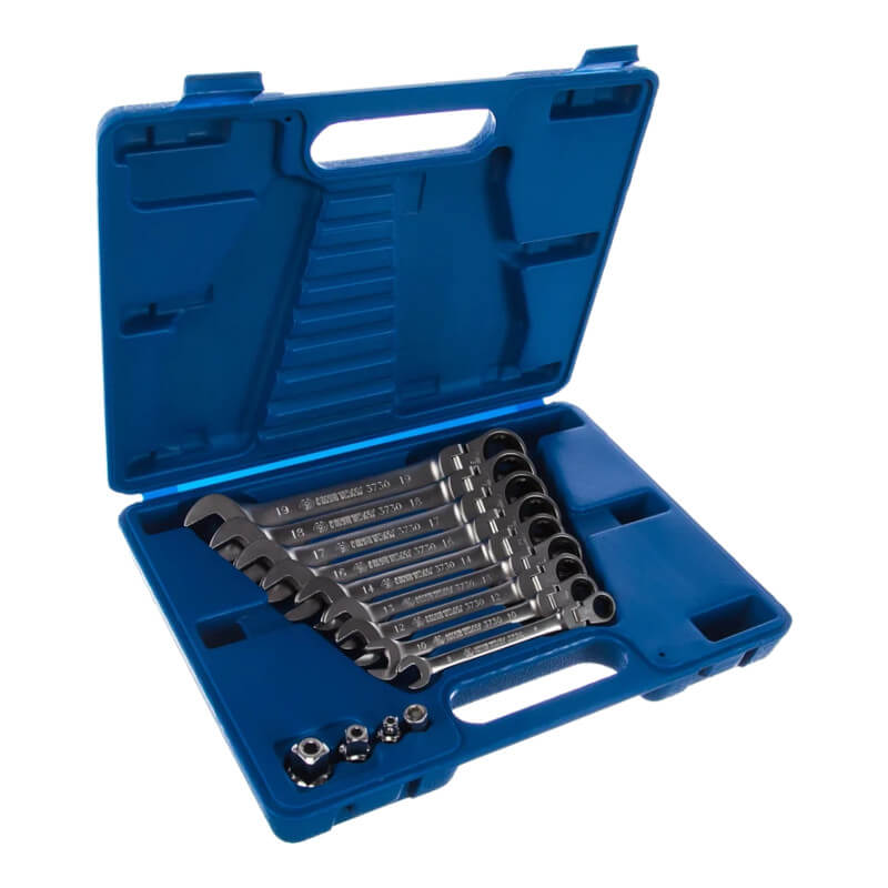 Набор комбинированных трещоточных ключей KING TONY 13013MR (8-19 мм, кейс, 13 предметов) Набор комбинированных трещоточных ключей KING TONY 13013MR (8-19 мм, кейс, 13 предметов)