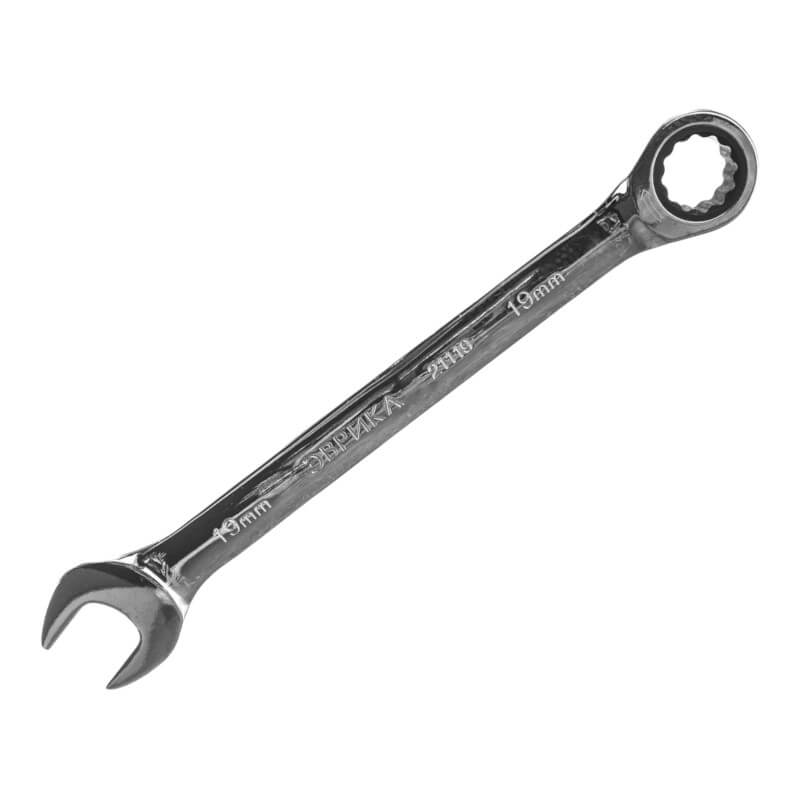 Ключ Эврика комбинированный трещоточный 19мм ER-21119H Ключ Эврика комбинированный трещоточный 19мм ER-21119H