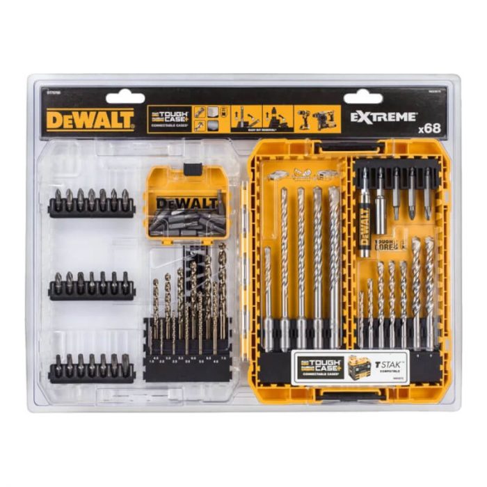 Набор сверл и буров DEWALT DT 70760 из 69 штук