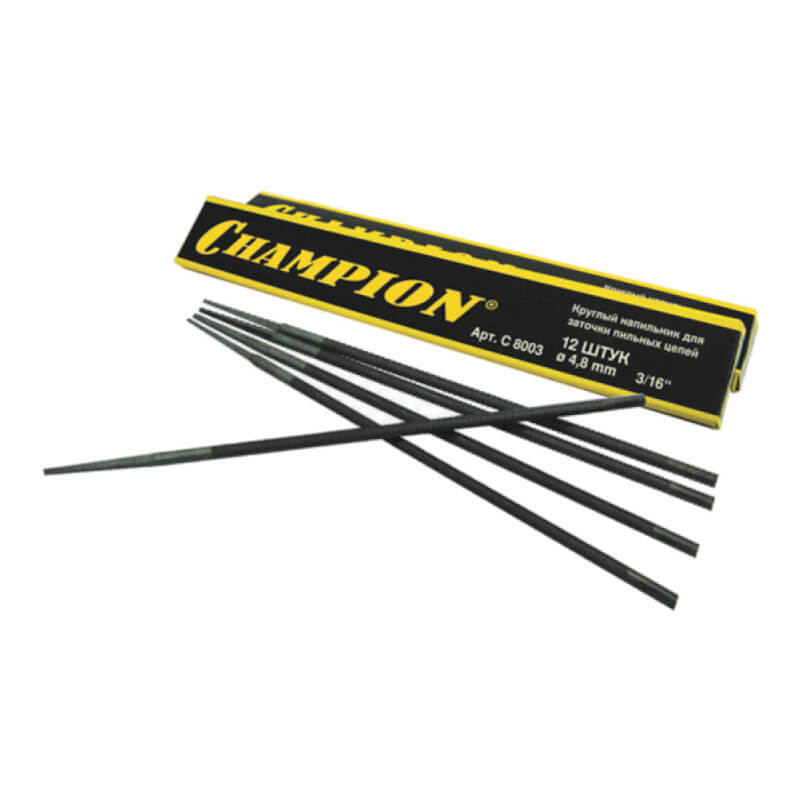 Напильник круглый Champion 4.0 мм (12шт) C8001 Напильник круглый Champion 4.0 мм (12шт) C8001