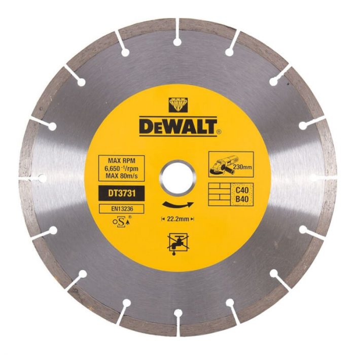Диск алмазный DEWALT DT 3731 230*22,2 мм сегмент