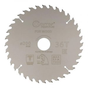 Диск пильный по дереву с тефлоновым покрытием 36Т, cutop profi plus, 200 х 1,5/2,2 х 32/30/25,4/20 м