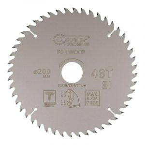 Диск пильный по дереву с тефлоновым покрытием 48Т, cutop profi plus, 200 х 1,5/2,2 х 32/30/25,4/20 м