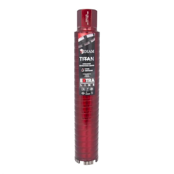 Коронка алмазная DIAM 52*300 (1 1/4") UNC Extra Line Titan 313022