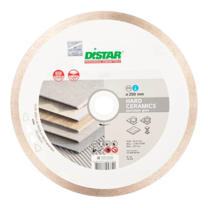 Диск алмазный DISTAR Hard ceramics 1A1R 250*1,6*25,4