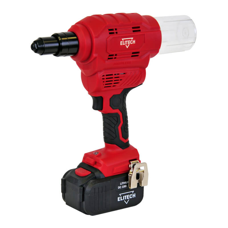 Заклепочник аккумуляторный Elitech ПЗА 18БЛ Заклепочник аккумуляторный Elitech ПЗА 18БЛ