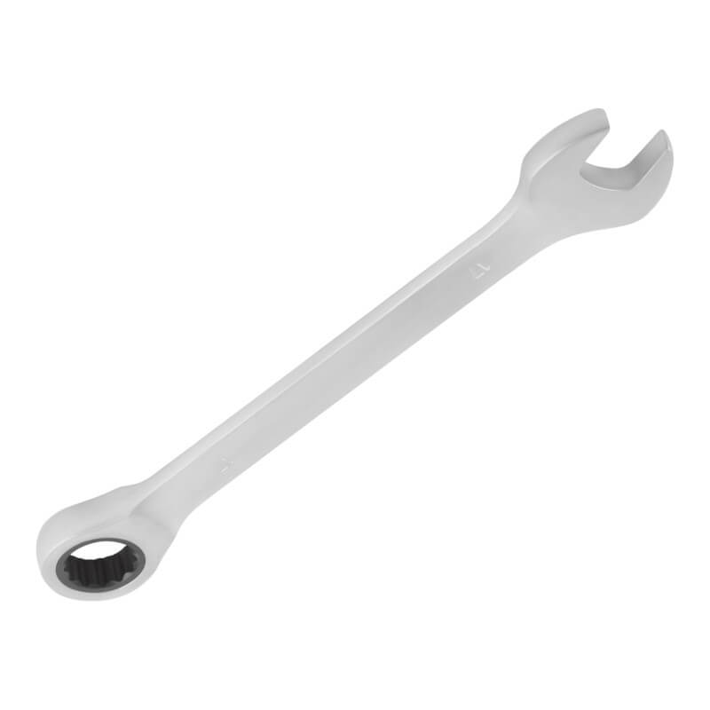 Ключ комбинированный трещоточный, CrV реверсивный механизм 17 мм FIT Ключ комбинированный трещоточный, CrV реверсивный механизм 17 мм FIT