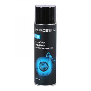 Смазка медная высокотемпературная NORDBERG LS5, аэрозоль, 650 мл