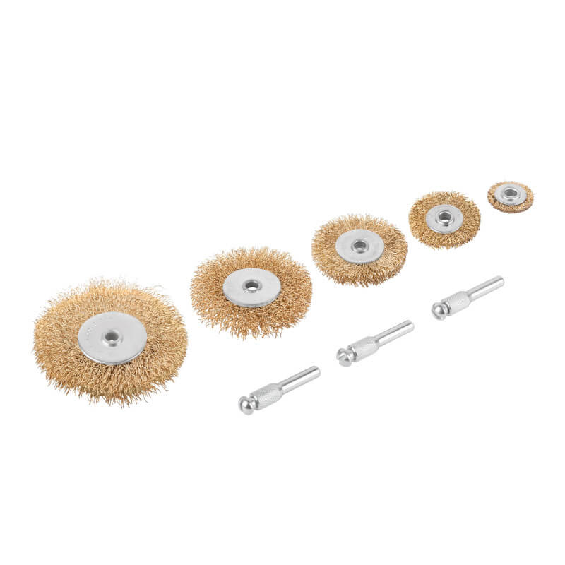 Корщетки со штифтом, набор 5 шт. (колеса 25 / 38 / 50 / 63 / 75 мм) FIT Корщетки со штифтом, набор 5 шт. (колеса 25 / 38 / 50 / 63 / 75 мм) FIT