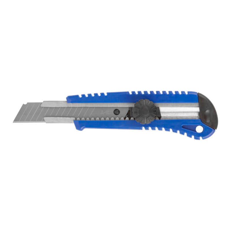 Нож технический пластиковый 18 мм, вращающийся прижим MOS Нож технический пластиковый 18 мм, вращающийся прижим MOS