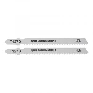 Полотна для эл. лобзика, t127d, по алюминию и пластику, hss, 100 мм, 2 шт. FIT