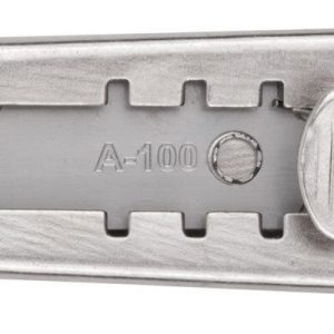 Нож технический, серия "Техно" 18 мм, метал.корпус, метал.фиксатор FIT