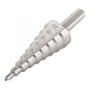 Сверло ступенчатое HSS по металлу, 9 ступеней, 4-20 мм FIT