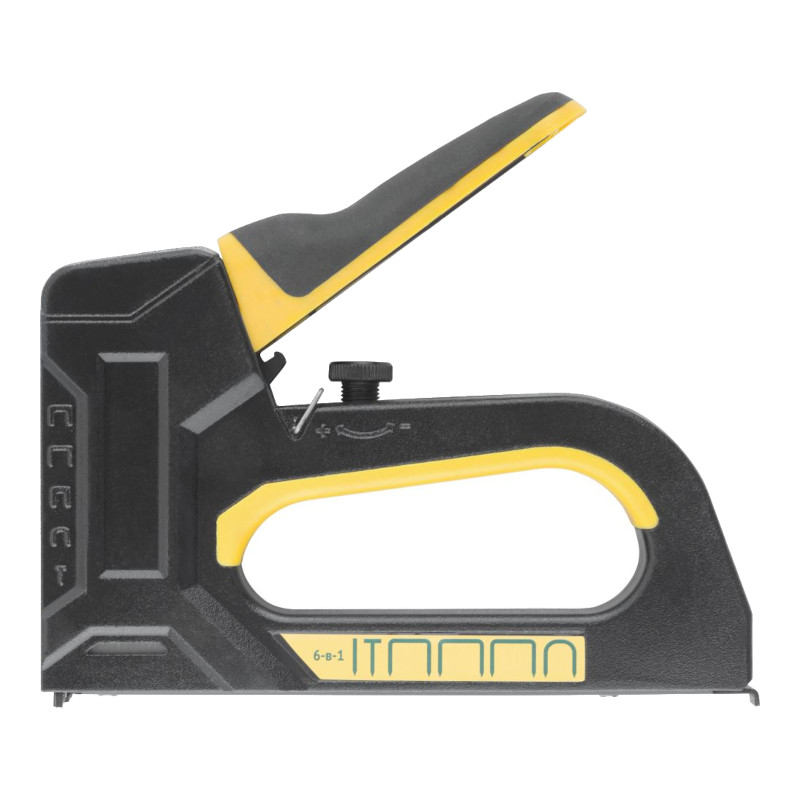 Степлер 6-в-1 для скоб "тип 53","тип 53f","тип 140","тип 28",тип 300","тип 500" 4-14 мм FIT Степлер 6-в-1 для скоб "тип 53","тип 53f","тип 140","тип 28",тип 300","тип 500" 4-14 мм FIT