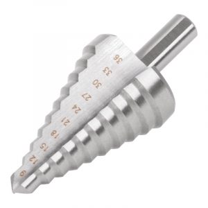 Сверло ступенчатое, 9 ступеней (9/13/15/18/21/24/27/33/36 мм) FIT