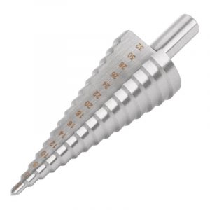 Сверло ступенчатое hss (Р6М5) по металлу, 15 ступеней, 4-32 мм FIT