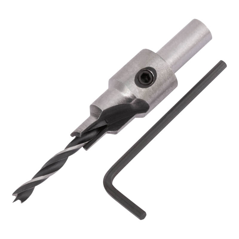 Сверло с зенкером для мебельных стяжек 4 мм/зенкер 6,5 мм (для стяжки 5х50)FIT Сверло с зенкером для мебельных стяжек 4 мм/зенкер 6,5 мм (для стяжки 5х50)FIT