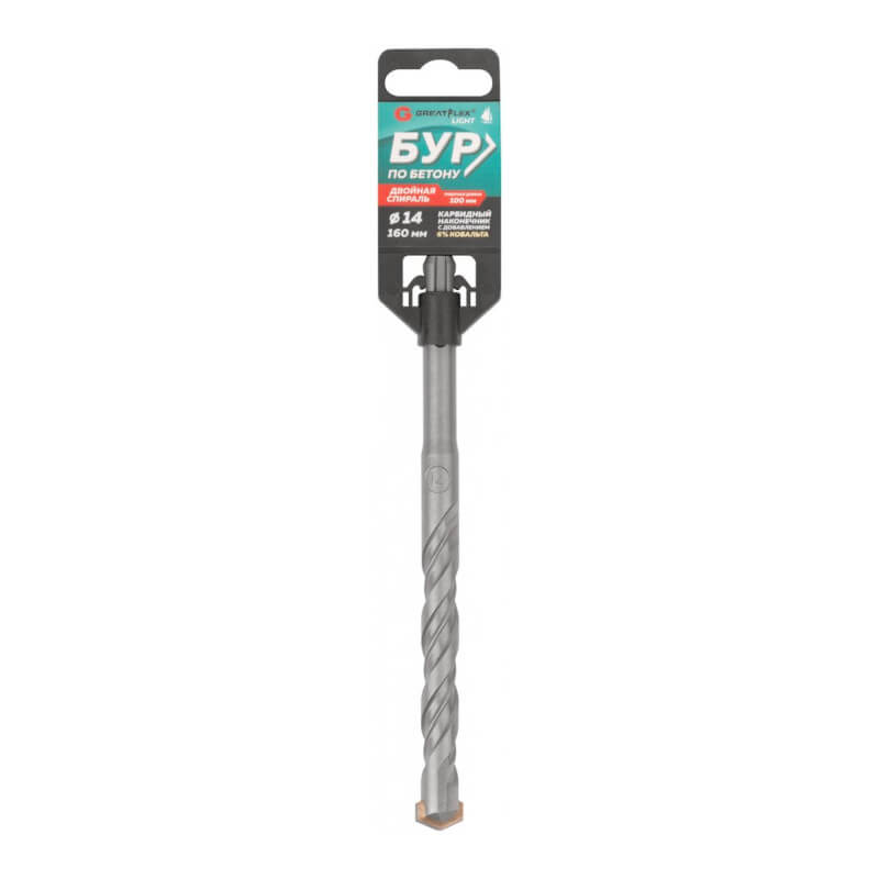 Бур по бетону Greatflex Light, sds-plus, 14x160 мм Бур по бетону Greatflex Light, sds-plus, 14x160 мм