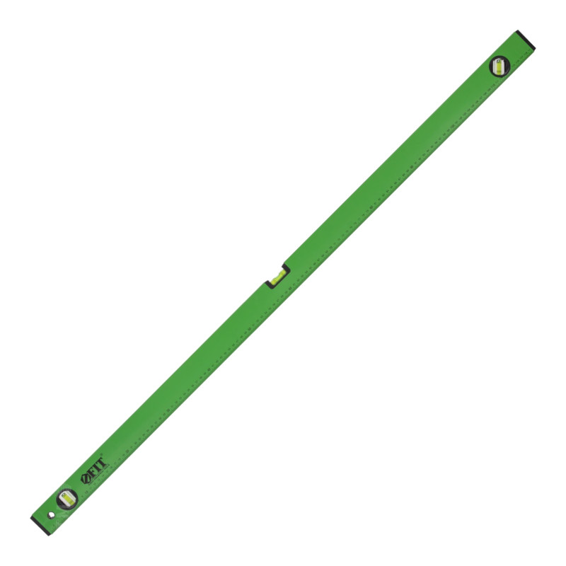 Уровень "Техно", 3 глазка, зеленый корпус, фрезерованная рабочая грань, шкала 1200 мм Уровень "Техно", 3 глазка, зеленый корпус, фрезерованная рабочая грань, шкала 1200 мм