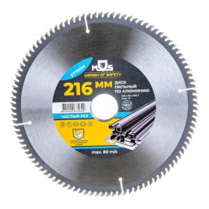Диск пильный для циркулярных пил по алюминию и пластику (216x30 мм; 100 зубьев) MOS