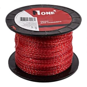 Леска для триммера 1.5LB (3.0 мм) крученый двухцветный, 137м бухта №1