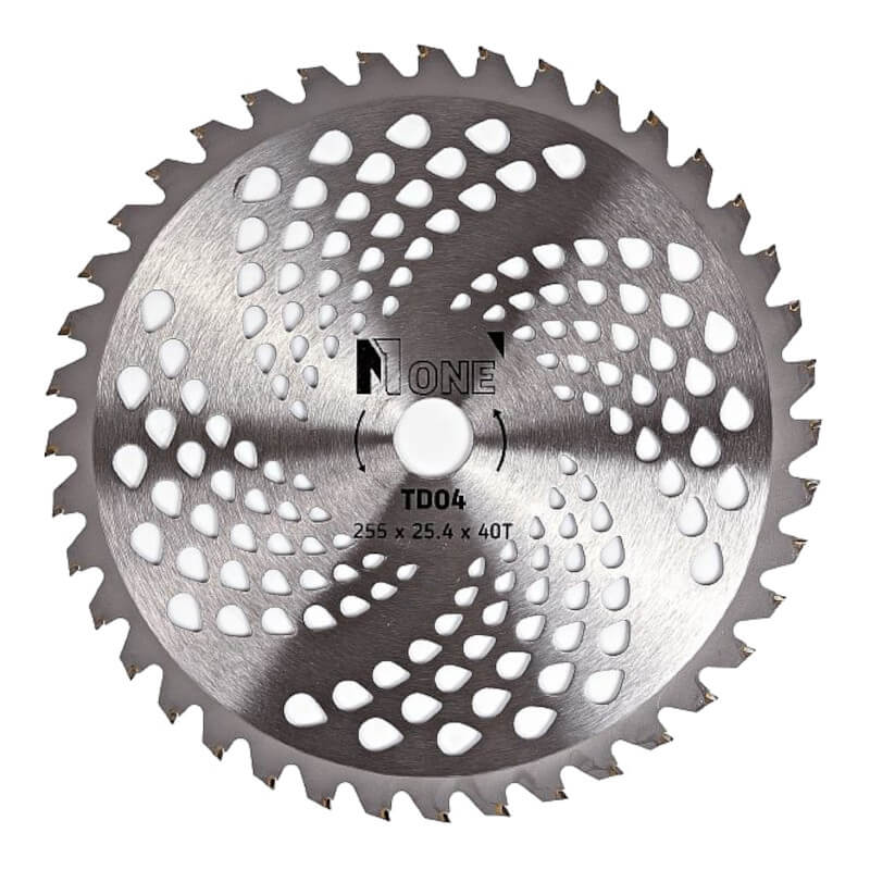 Диск твердосплав 40 зубовый для триммера 255X40T № 1 Диск твердосплав 40 зубовый для триммера 255X40T № 1