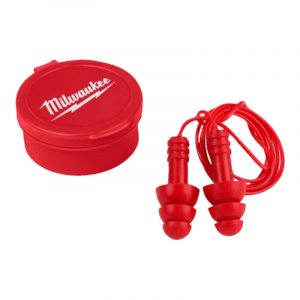 Беруши Milwaukee многоразовые на шнурке 3 пары