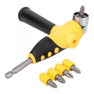 Адаптер угловой металлический прорезиненный 45 градусов FIT