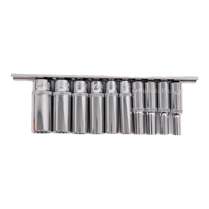 Набор глубоких головок 12-гранных 1/4 DR, SAE 3/16 -9/16, 10 предметов, Ombra 914910 Набор глубоких головок 12-гранных 1/4 DR, SAE 3/16 -9/16, 10 предметов, Ombra 914910