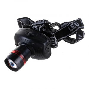 Фонарик с креплением на голову, 1 сверхяркий светодиод 1 Вт (3 ААА батарейки) FIT