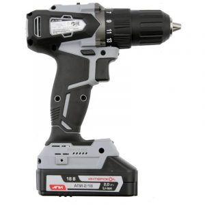 Дрель аккумуляторная Интерскол ДА-13/18 BK АПИ кейс 1,5Ач