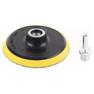 Диск шлифовальный с липучкой для АГШК, гайка М14 + переходник для дрели, 100x9 мм FIT