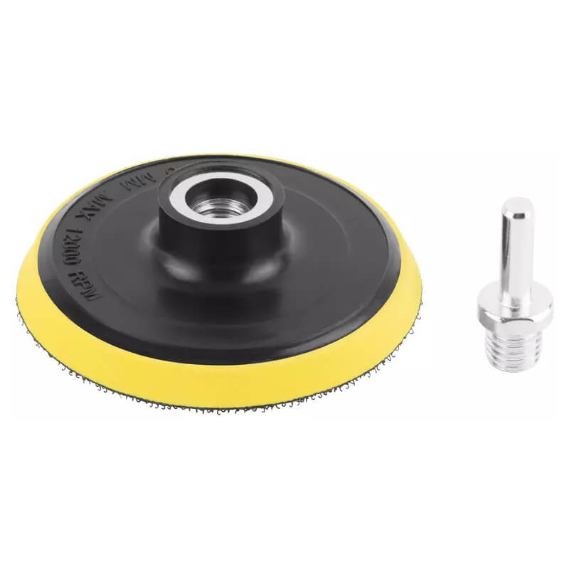 Диск шлифовальный с липучкой для АГШК, гайка М14 + переходник для дрели, 100x9 мм FIT Диск шлифовальный с липучкой для АГШК, гайка М14 + переходник для дрели, 100x9 мм FIT