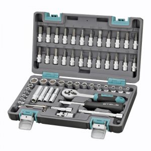 Набор инструментов, 1/4", CrV, пластиковый кейс 57 предметов Stels