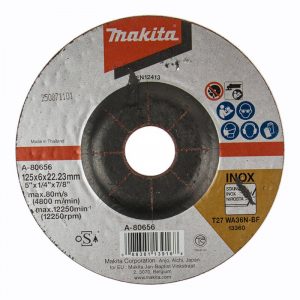 Обдирочный (зачистной) диск по металлу 125*22,2*6мм Makita A-80656