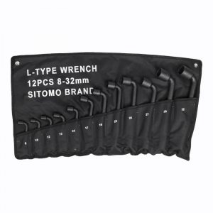 Набор торцевых ключей изогнутых SITOMO 12шт. (8-32)