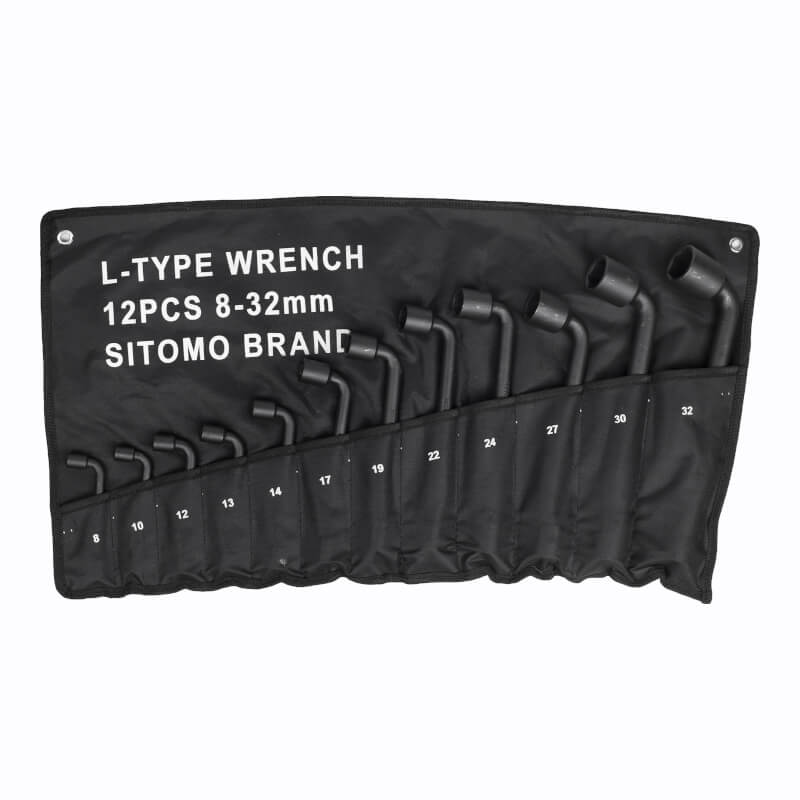Набор торцевых ключей изогнутых SITOMO 12шт. (8-32) Набор торцевых ключей изогнутых SITOMO 12шт. (8-32)